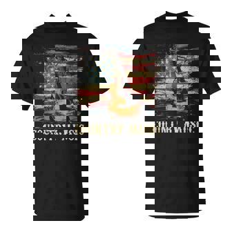 Country Music Outlaw Western Usa Patriotic Vintage Guitar Men T-Shirt - Thegiftio