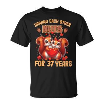 Couples Married 37 Year 37Th Wedding Anniversary T-Shirt - Thegiftio UK