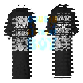 Cousin Of The Birthday Boy Family Blue Dog Birthday Party T-Shirt | Seseable FR