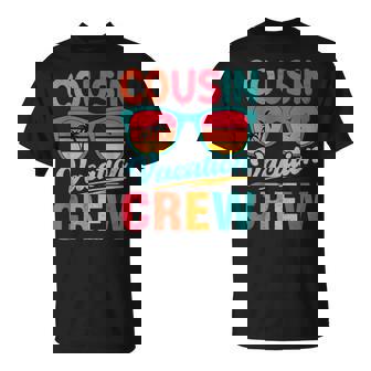 Cousin Crew Family Vacation Summer Beach Sunglasses Retro T-Shirt - Monsterry
