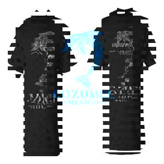 Cozumel Mexico Dolphin Retro Throwback Boys Girls Souvenir T-Shirt - Thegiftio