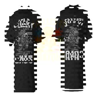 Crayon Eater Military Veteran Corps Bulldog Soldier T-Shirt - Monsterry