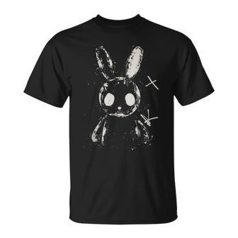Creepy Cute Bunny Rabbit Alt Goth Grunge Horror Aesthetic T-Shirt - Thegiftio UK