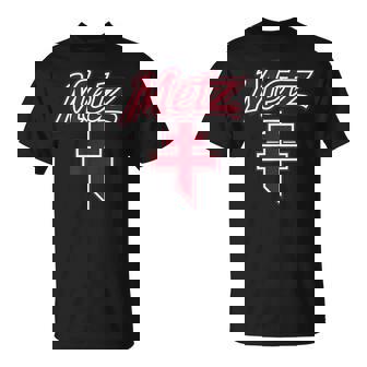 Croix Lorraine Grenat T-Shirt - Cadeauxyz