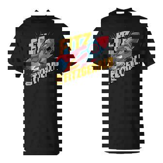 Custom Fitz For Fitzgerald Rocketship T-Shirt | Seseable UK