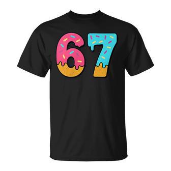 Cute 67 Six Seven Ice Cream Drip Sport 78 Fun Mason Meme T-Shirt - Thegiftio UK