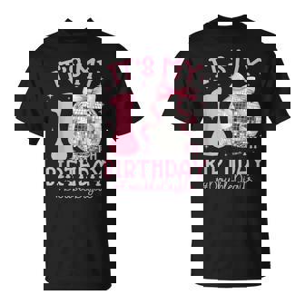 Cute It's My 10Th Birthday Girl Coquette Bow Disco Ball T-Shirt - Monsterry