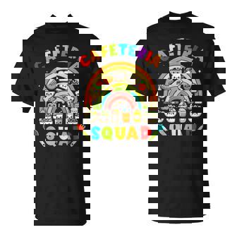 Cute Lunch Lady Crew Of Food Service Rainbow Cafeteria Squad T-Shirt - Thegiftio