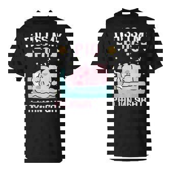 Cute Pj N Boys Pjs Girls Pjs This Is My Pig Pajama T-Shirt | Mazezy