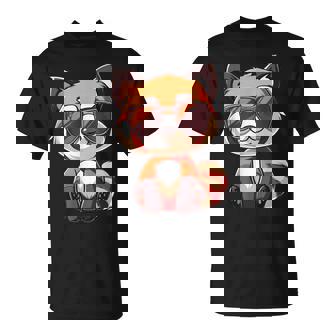 Cute Red Panda Sunglasses T-Shirt - Thegiftio