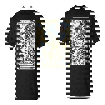 Cute Siberian Husky Mom Tarot Card Skeleton Husky Mama Dog T-Shirt | Seseable UK