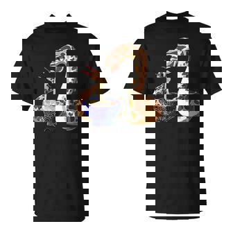 Cute Snake Eating Ramen Anime Style Hognose Snake T-Shirt - Monsterry