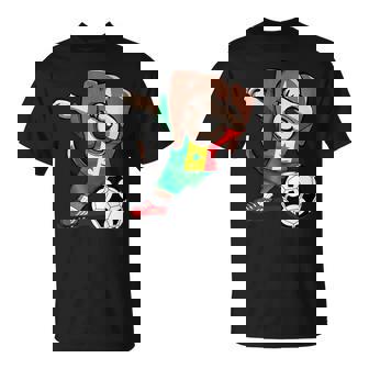 Dabbing Perro Beagle Fútbol Deenegal Bandera Deenegal Camiseta unisex - Regaloses