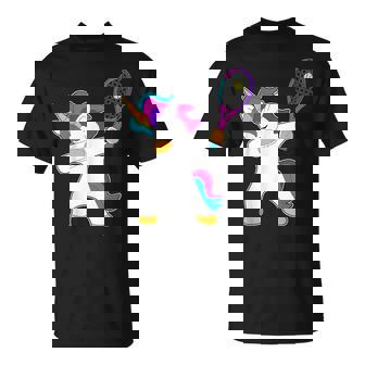 Dabbing Tennis Unicorn Dancing Regalo Per Ragazze Del Tennis Maglietta - Novitaregali