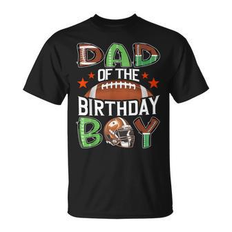 Dad Of The Birthday Boy Game Day Football T-Shirt - Thegiftio UK