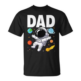 Dad Daddy Father Space Astronaut Birthday Family Matching T-Shirt - Thegiftio UK