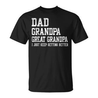 Dad Grandpa Great Grandpa Father's Day Birthday T-Shirt - Thegiftio UK