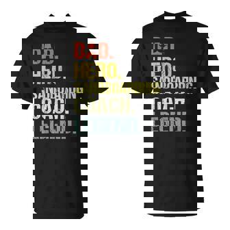 Dad Hero Sandboarding Coach Sandboarding Coach T-Shirt | Mazezy