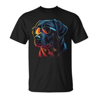 Dad Mom Cool Dogonnenbrille –Chwarzer Labrador T-Shirt - Geschenkecke