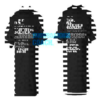 Dad Superhero Sandboarding Coach Sandboarding Coach T-Shirt | Mazezy