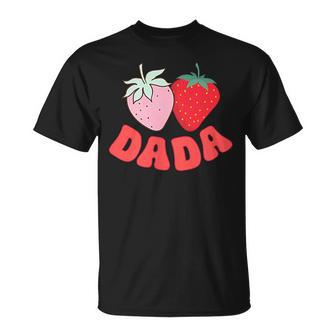 Dada Of The Berry First Birthday Of Girl Strawberry Mom T-Shirt - Thegiftio