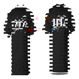 Dada Of The Birthday Boy Space Astronaut 1St Birthday Family T-Shirt - Thegiftio