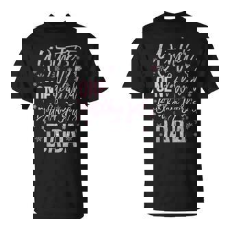 Dada Pink Winter Onederland 1St Birthday Snowflake Matching T-Shirt - Thegiftio