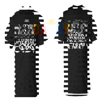 Daddy 1St Birthday Cowboy Western Daddy Birthday Boy T-Shirt - Thegiftio