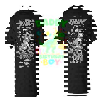 Daddy Of The Birthday Boy T Rex Dinosaur Family Party T-Shirt | Seseable CA