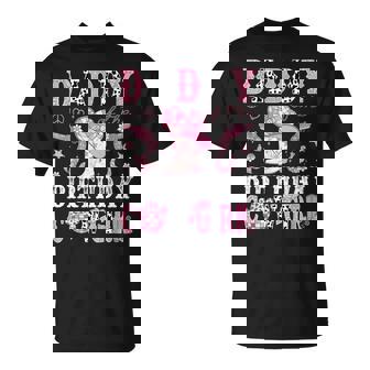 Daddy Of The Birthday Cow-Girl Pink Disco Rodeo Western T-Shirt - Thegiftio