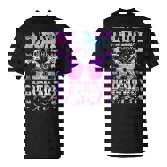 Daddy Of The Birthday Girl Butterfly Party Matching Family T-Shirt | Mazezy