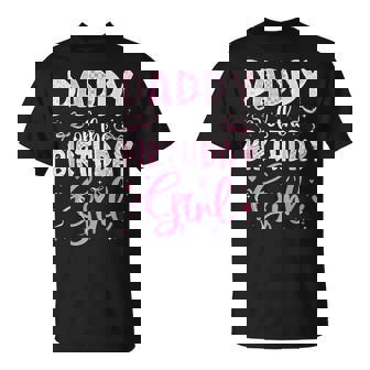 Daddy Of The Birthday Girl Matching Pink Coquette Bow T-Shirt | Seseable UK