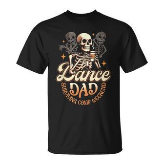 Dance Dads Surviving Comp Weekend Dancing Skeleton Coffee T-Shirt - Thegiftio UK