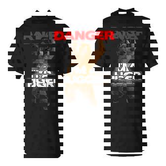 Danger I'm A Big Hugger 面白い危険な熊のハギング Tシャツ - Kawaiitshirt