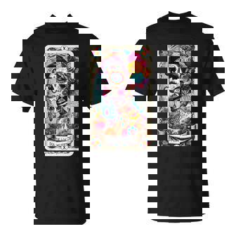 Day Of The Dead Dia De Los Muertos Catrina Woman Flower Rose T-Shirt - Monsterry