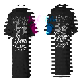 De Revelación De Género Rosa O Azul Embarazada Mamá Te Ama Cuello Camiseta unisex - Regaloses