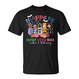 Delivering The Cutest Boos Labor & Delivery Halloween Nurse T-Shirt - Thegiftio