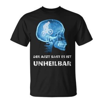 Der Arztagt Es Ist Unheilbar Fahrrad Röntgenbild T-Shirt - Geschenkecke