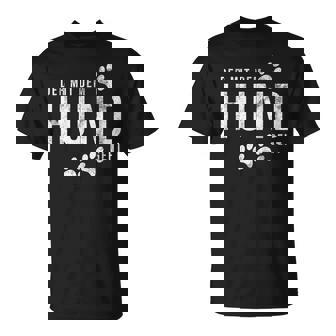 Der Mit Dem Hund Geht Für Hundeliebhaber T-Shirt - Seseable