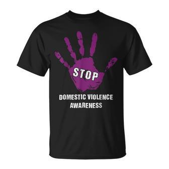 Detener Laiolencia Doméstica Contra La Camiseta unisex - Regaloses