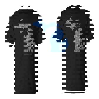 Detroit Michigan Shirt Motor City D Mitten T-Shirt T-Shirt | Mazezy