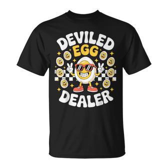 Deviled Egg Dealer Retro Thanksgiving Food Deviled Egg T-Shirt - Thegiftio