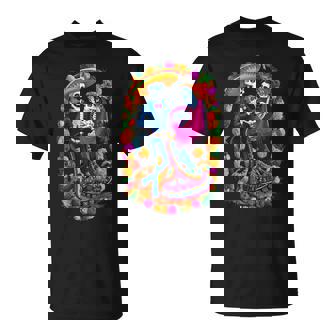 Día De Los Muertos Dia De Los Muertos Esqueletos Bailando Mexicano Camiseta unisex - Regaloses