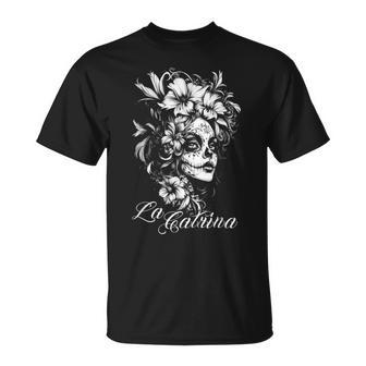 Dia De Los Muertos Mexique Jour Des Morts La Catrina T-Shirt - Cadeauxyz