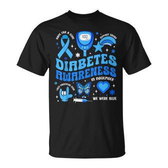 Diabetes Awareness Toddler Ribbon T1d Support Warrior Squad T-Shirt - Thegiftio UK