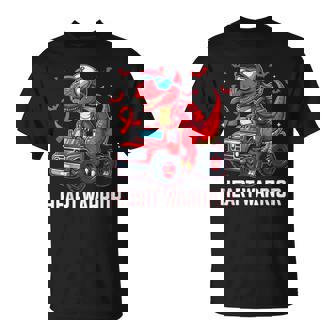 Dino Trex Boys Toddler Heart Warrior Heart Disease Awareness T-Shirt - Monsterry