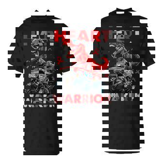 Dino Trex Boys Toddler Heart Warrior Heart Disease Awareness T-Shirt | Seseable FR