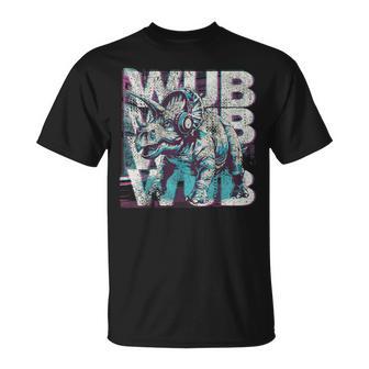Dinosaur Dubstep Electronic Music Dj Edm Bass T-Shirt - Monsterry