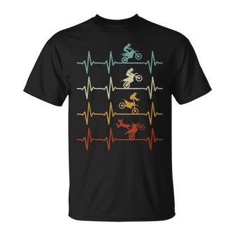 Dirt Bike Latido Del Corazón Enduro Moto Niños Motocross Camiseta unisex - Regaloses