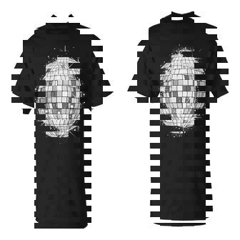 Disco Ball Party Print T-Shirt - Thegiftio